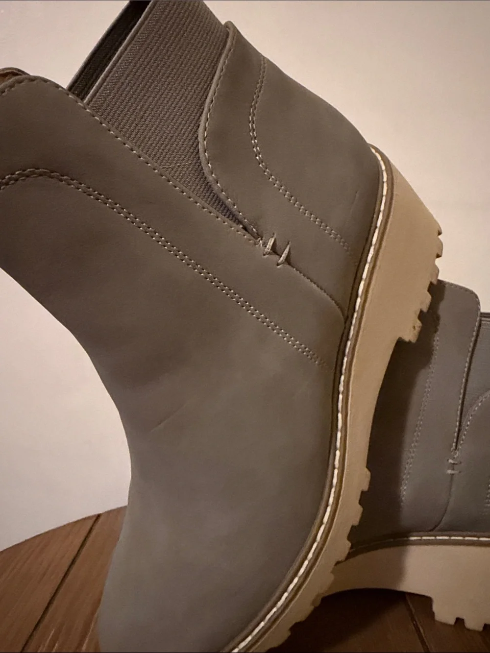 DV by Dolce Vita Women's Gray Chelsea Ankle Boots